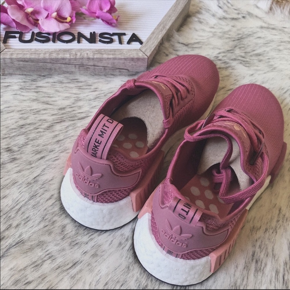 ‼️sold out ‼️🍭 Rare Adidas NMD R1 Dusty Rose - Picture 5 of 8